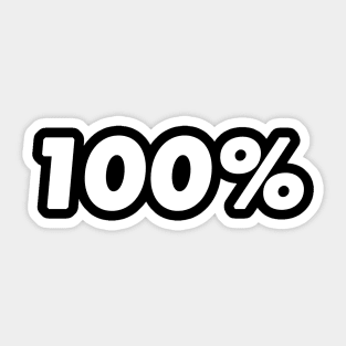 100% Sticker